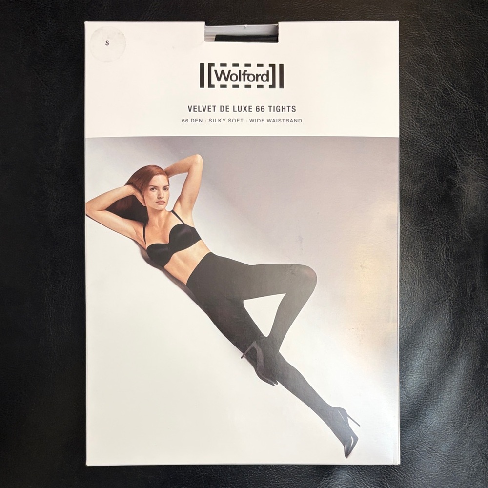 Wolford Velvet De Luxe 66 Tights - Classic Black
